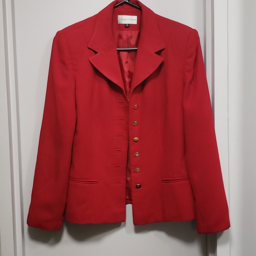 Casual Corner red size 6 jacket....